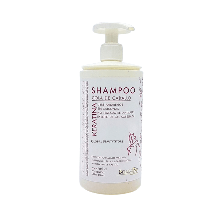 Shampoo Cola De Caballo Y Keratina 400 Ml Maquilladas Mayorista